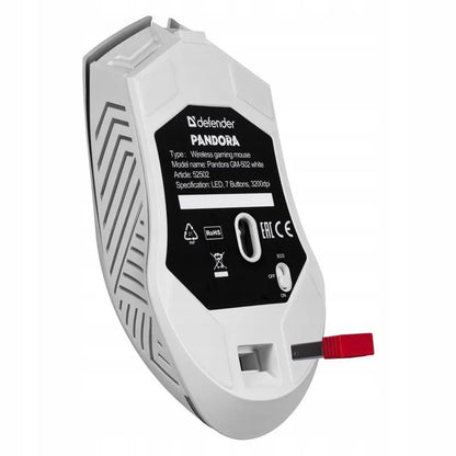 Belaidė žaidimų pelė Defender PANDORA RF ARGB 3200 DPI 10 m 500 mAh