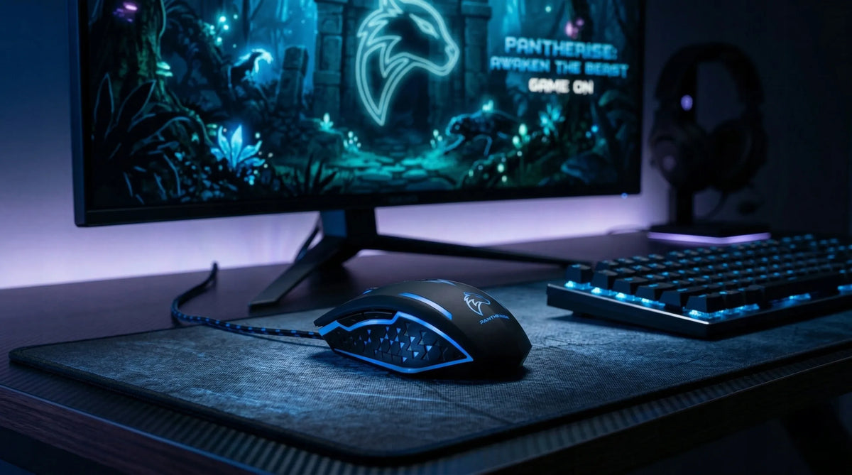 Belaidė žaidimų pelė Pantherise Core X 3200DPI Bluetooth + radijo ryšys