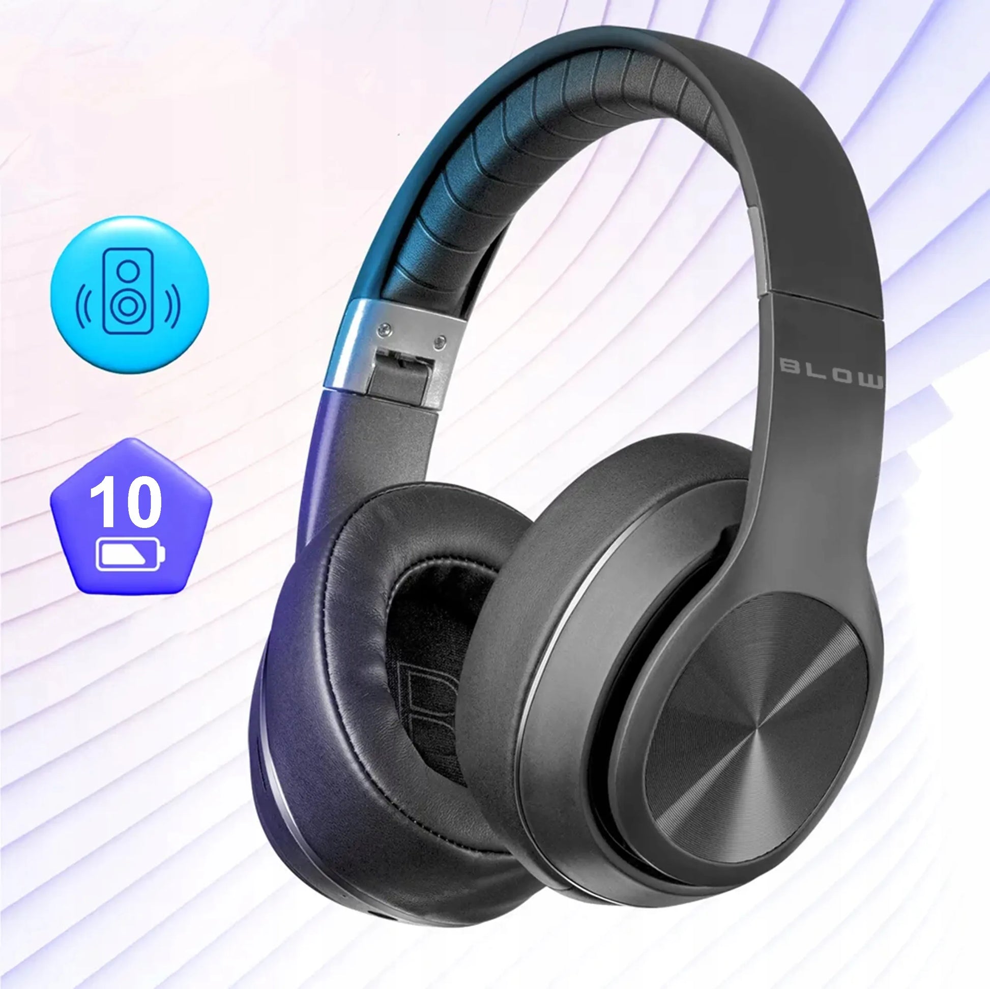 Belaidės ausinės BLOW BTX700 ANC su mikrofonu ir Bluetooth
