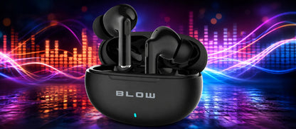 Belaidės įstatomosios „Bluetooth“ ausinės BLOW su mikrofonu ir „Powerbank“ funkcija