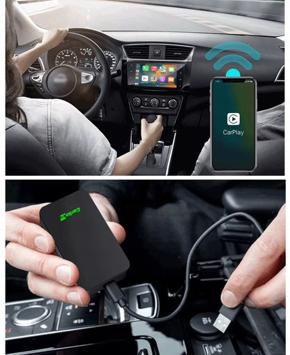 Belaidis adapteris Carlinkit 5.0 Apple CarPlay Android Auto
