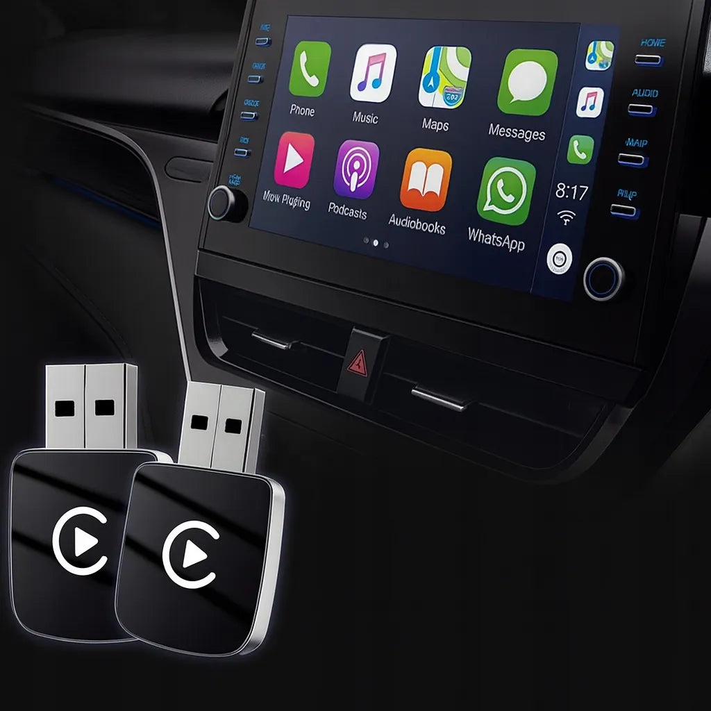 Belaidis Android Auto CarPlay 2in1 adapteris iPhone USB USB-C