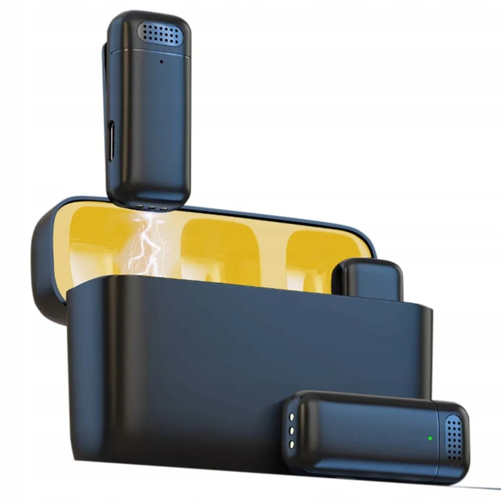 Belaidis atlapo mikrofonas įrašymui su USB-C jungtimi, skirtas iPhone, 2 vnt.