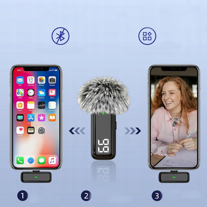 Belaidis atlapo mikrofonas, skirtas įrašymui su USB-C jungtimi, iPhone X2