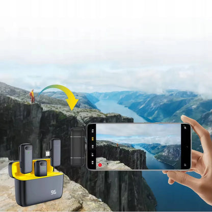 Belaidis atlapo mikrofonas, skirtas įrašymui su USB-C jungtimi, iPhone X2