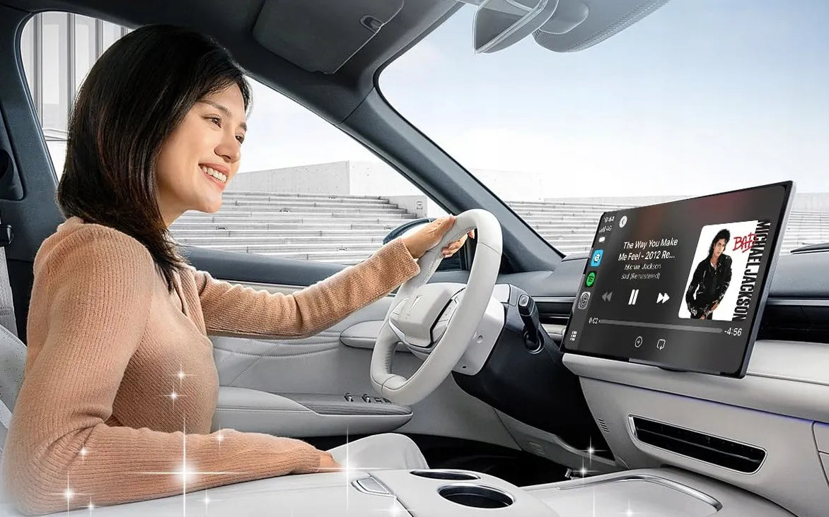 Belaidis automobilinis siųstuvas Carlinkit Mini Ultra 3, skirtas Apple CarPlay ir Android Auto