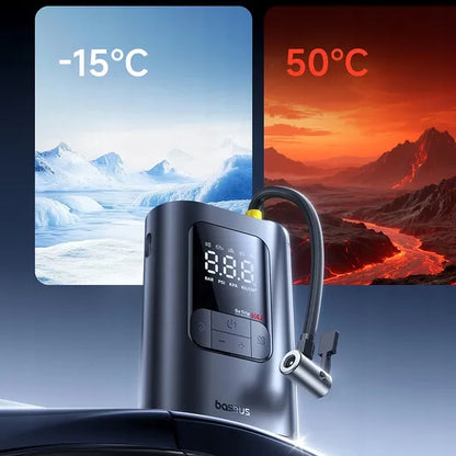 Belaidis automobilių kompresorius – Baseus 82W siurblys automobilių, dviračių ir motociklų padangoms