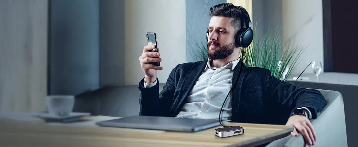 Belaidis Bluetooth 5.0 imtuvas adapteris siųstuvas AUX mini-jack 3.5