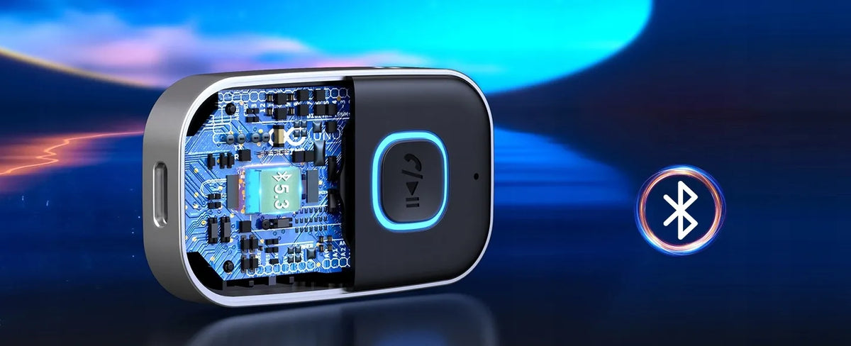 Belaidis Bluetooth 5.0 imtuvas adapteris siųstuvas AUX mini-jack 3.5