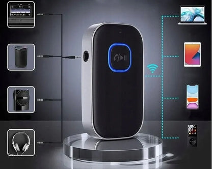 Belaidis Bluetooth 5.0 imtuvas adapteris siųstuvas AUX mini-jack 3.5