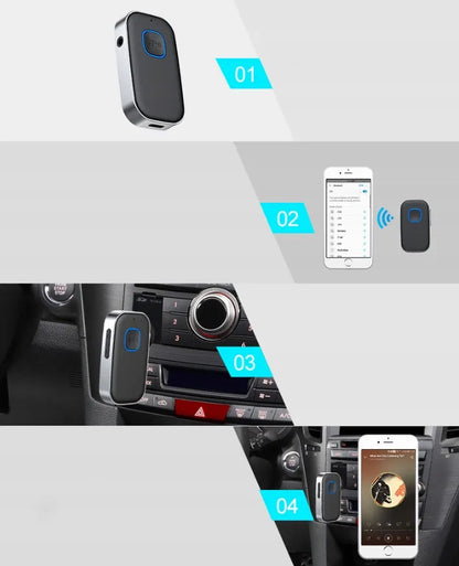Belaidis Bluetooth 5.0 imtuvas adapteris siųstuvas AUX mini-jack 3.5