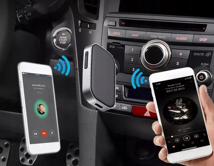 Belaidis Bluetooth 5.0 imtuvas adapteris siųstuvas AUX mini-jack 3.5