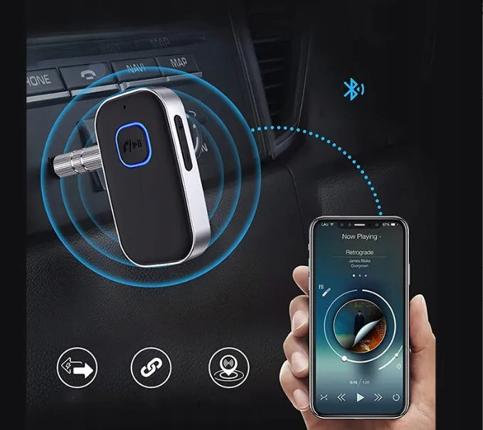 Belaidis Bluetooth 5.0 imtuvas adapteris siųstuvas AUX mini-jack 3.5
