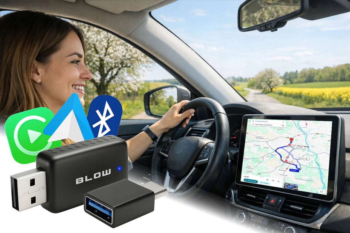 Belaidis „CarPlay“ ir „Android Auto“ adapteris, „Bluetooth“ bei „Wi-Fi“ „Mini Pro“