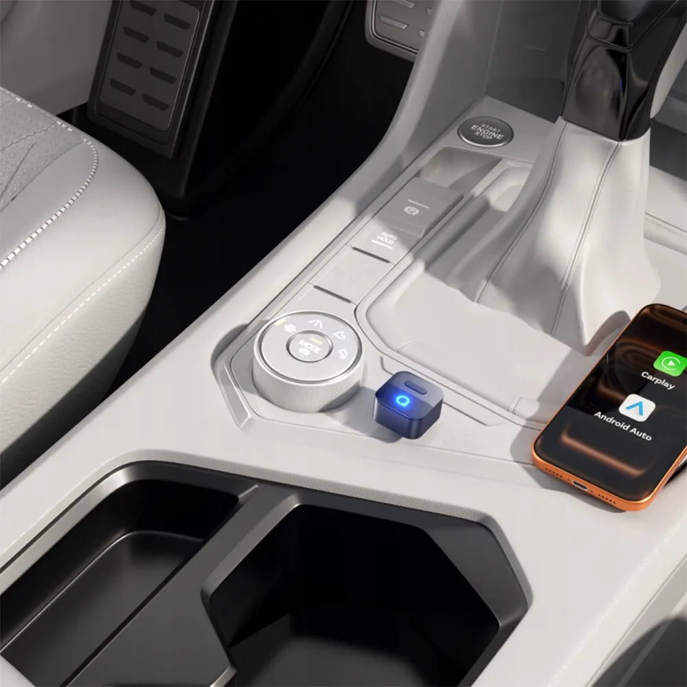 Belaidis „CarPlay“ ir „Android Auto“ USB „Wi-Fi“ adapteris