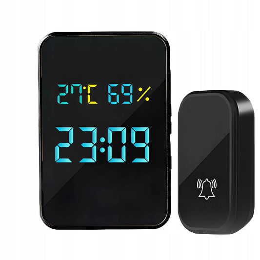 BELAIDIS DURŲ SKAMBUTIS BE BATERIJŲ, ATSPARUS VANDENIUI, 150 M VEIKIMO ATSTUMAS, DRĖGMĖ, TEMPERATŪRA