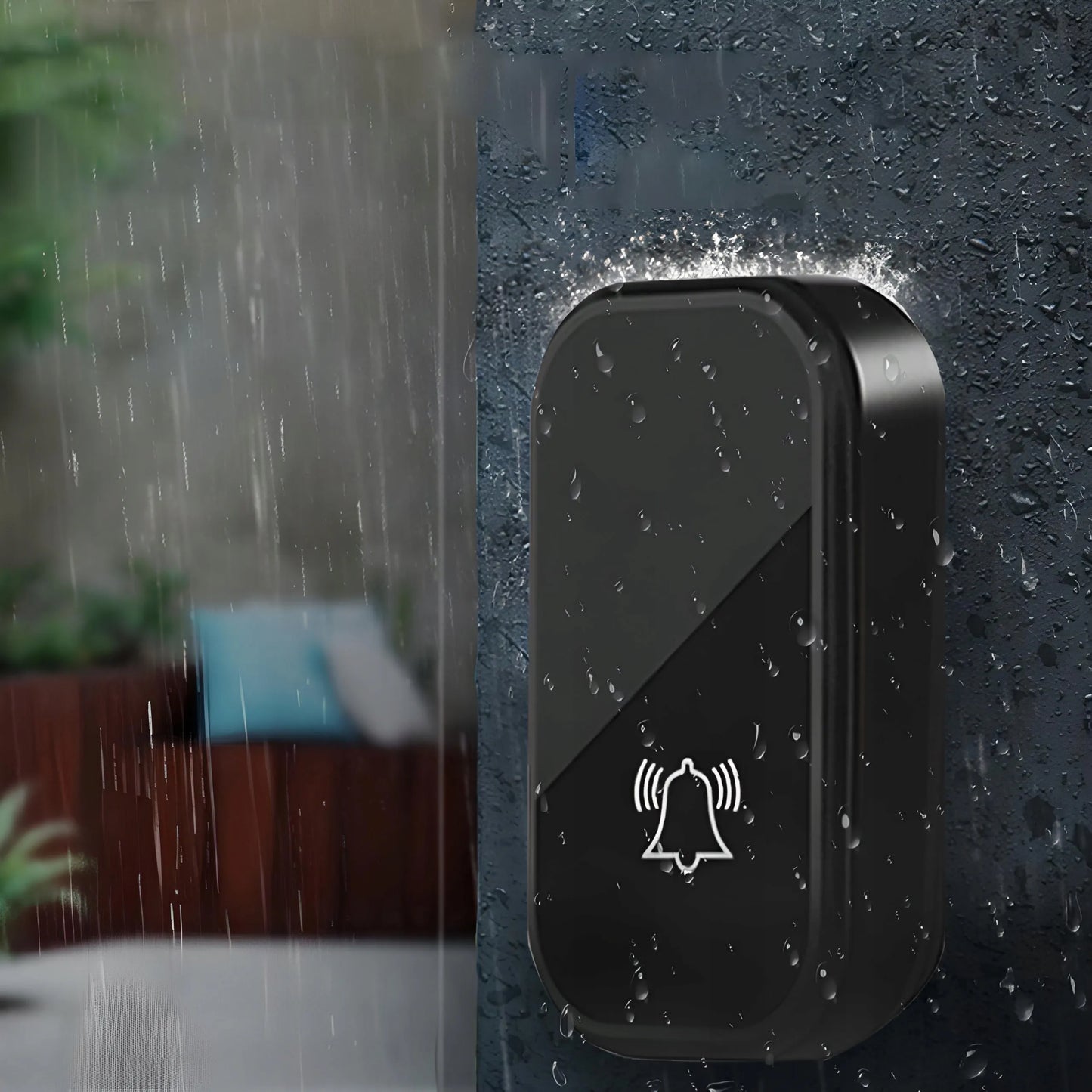 BELAIDIS DURŲ SKAMBUTIS BE BATERIJŲ, ATSPARUS VANDENIUI, 150 M VEIKIMO ATSTUMAS, DRĖGMĖ, TEMPERATŪRA
