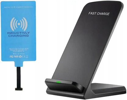 Belaidis įkroviklis Fast Charge indukcinis USB-C Qi standartas