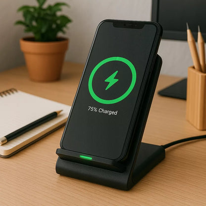 Belaidis indukcinis tinklo įkroviklis, greitai įkraunanti 15 W stotelė, USB-C QI