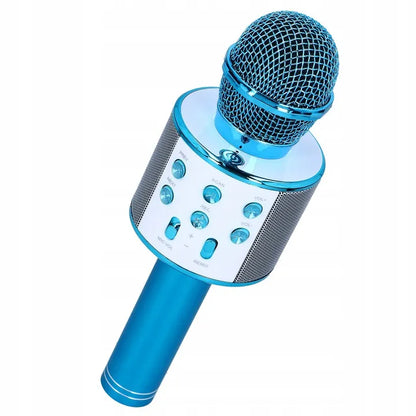 Belaidis karaokės mikrofonas su „Bluetooth“ garsiakalbiu