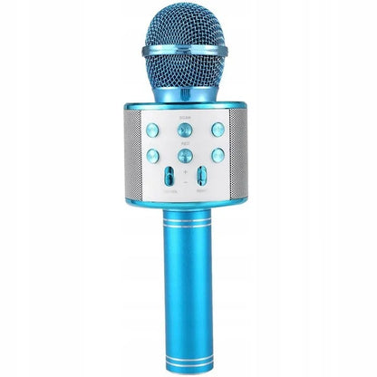 Belaidis karaokės mikrofonas su „Bluetooth“ garsiakalbiu