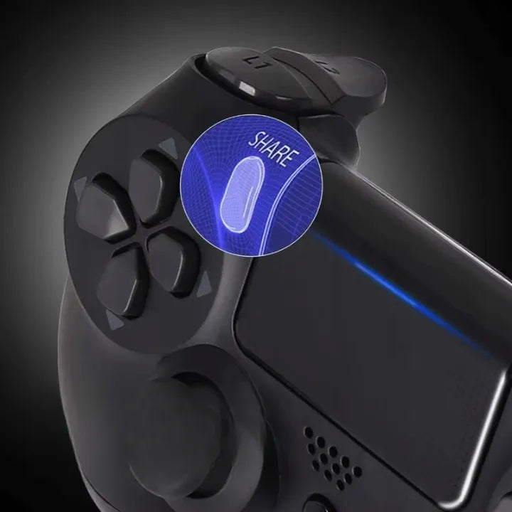 Belaidis PS4 valdiklis AI&JL su vibracija, juodas