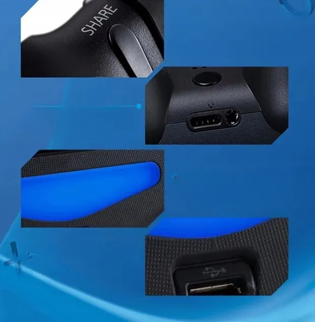Belaidis PS4 valdiklis AI&JL su vibracija, juodas