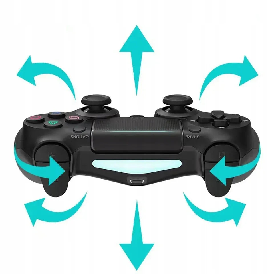 Belaidis PS4 valdiklis su vibracija, PlayStation 4 / Slim / Pro, juodas