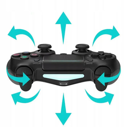Belaidis PS4 valdiklis su vibracija, PlayStation 4 / Slim / Pro, juodas