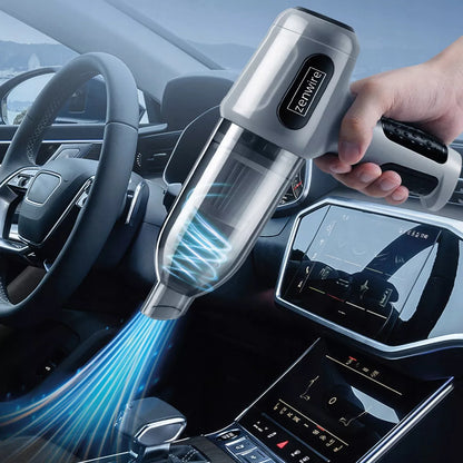 Belaidis rankinis automobilinis dulkių siurblys 2in1 su oro pūtiklio funkcija