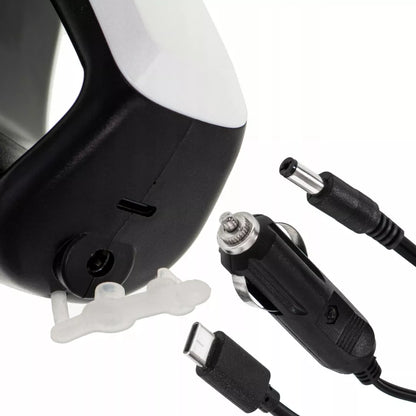 Belaidis rankinis automobilinis dulkių siurblys, galingas, priedai, USB-C/12V