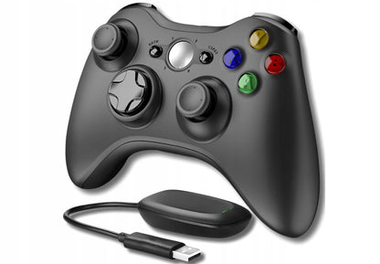 Belaidis „Xbox 360“ valdiklis kompiuteriui, su vibracija