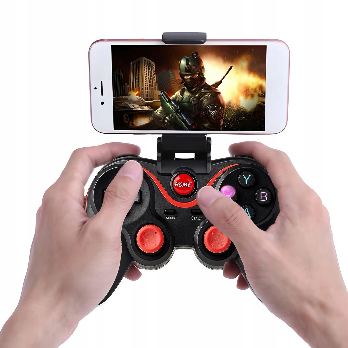 Belaidis žaidimų pultas telefonui Android iOS Bluetooth 4.0 valdiklis