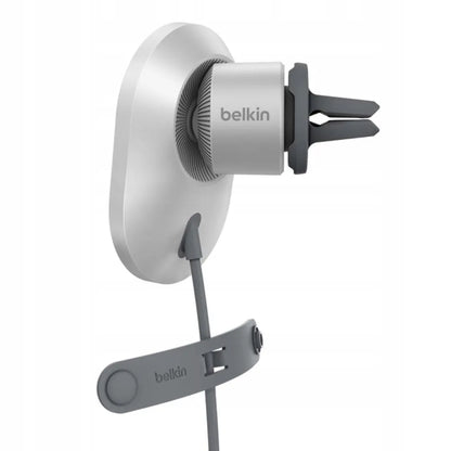 Belkin automobilinis įkroviklis, magnetinis, Qi2.0, 15W, 20W maitinimo adapteris, pilkas