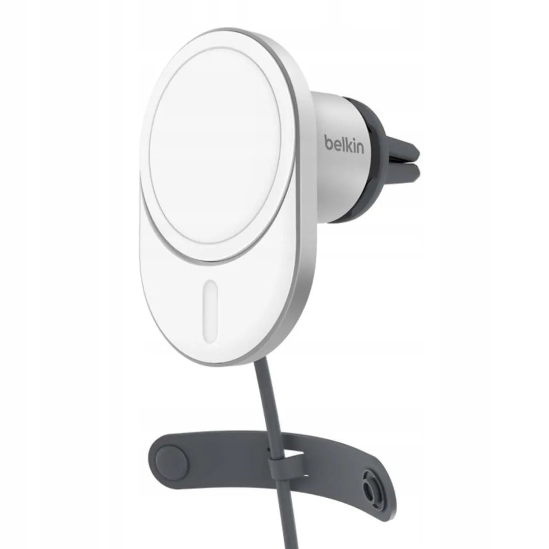 Belkin automobilinis įkroviklis, magnetinis, Qi2.0, 15W, 20W maitinimo adapteris, pilkas