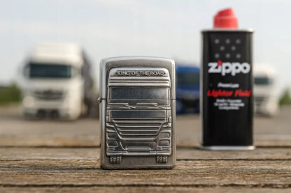 Benzininis žiebtuvėlis Zippo KING OF THE ROAD 1300176, atsparus vėjui
