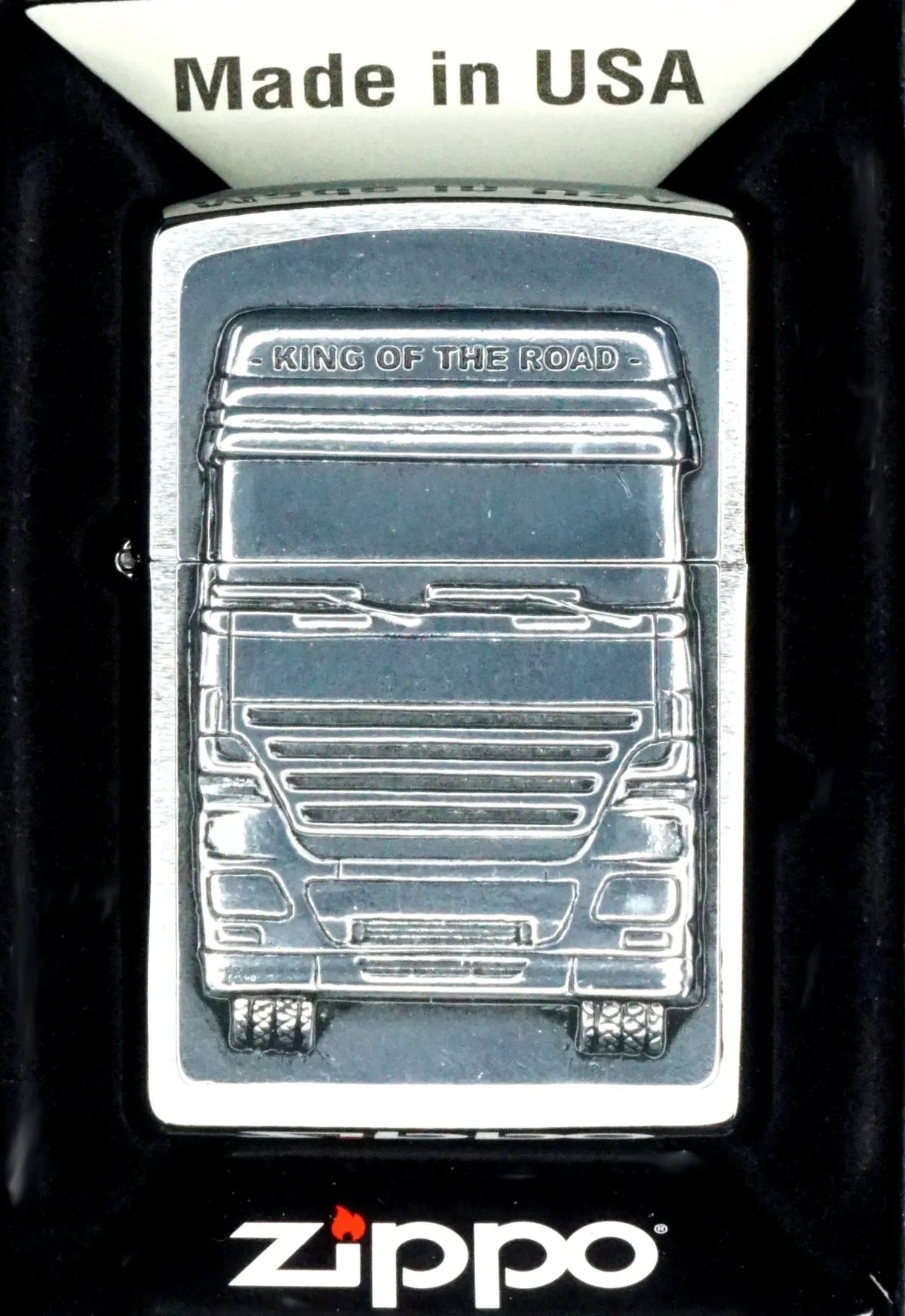Benzininis žiebtuvėlis Zippo KING OF THE ROAD 1300176, atsparus vėjui