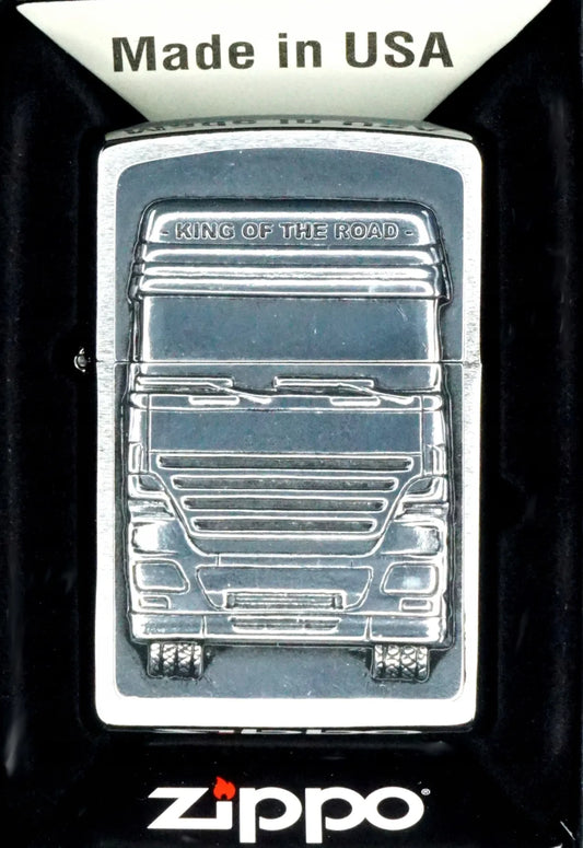 Benzininis žiebtuvėlis Zippo KING OF THE ROAD 1300176, atsparus vėjui