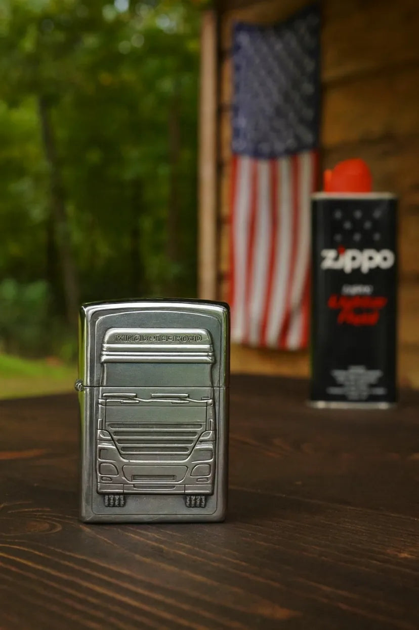 Benzininis žiebtuvėlis Zippo KING OF THE ROAD 1300176, atsparus vėjui