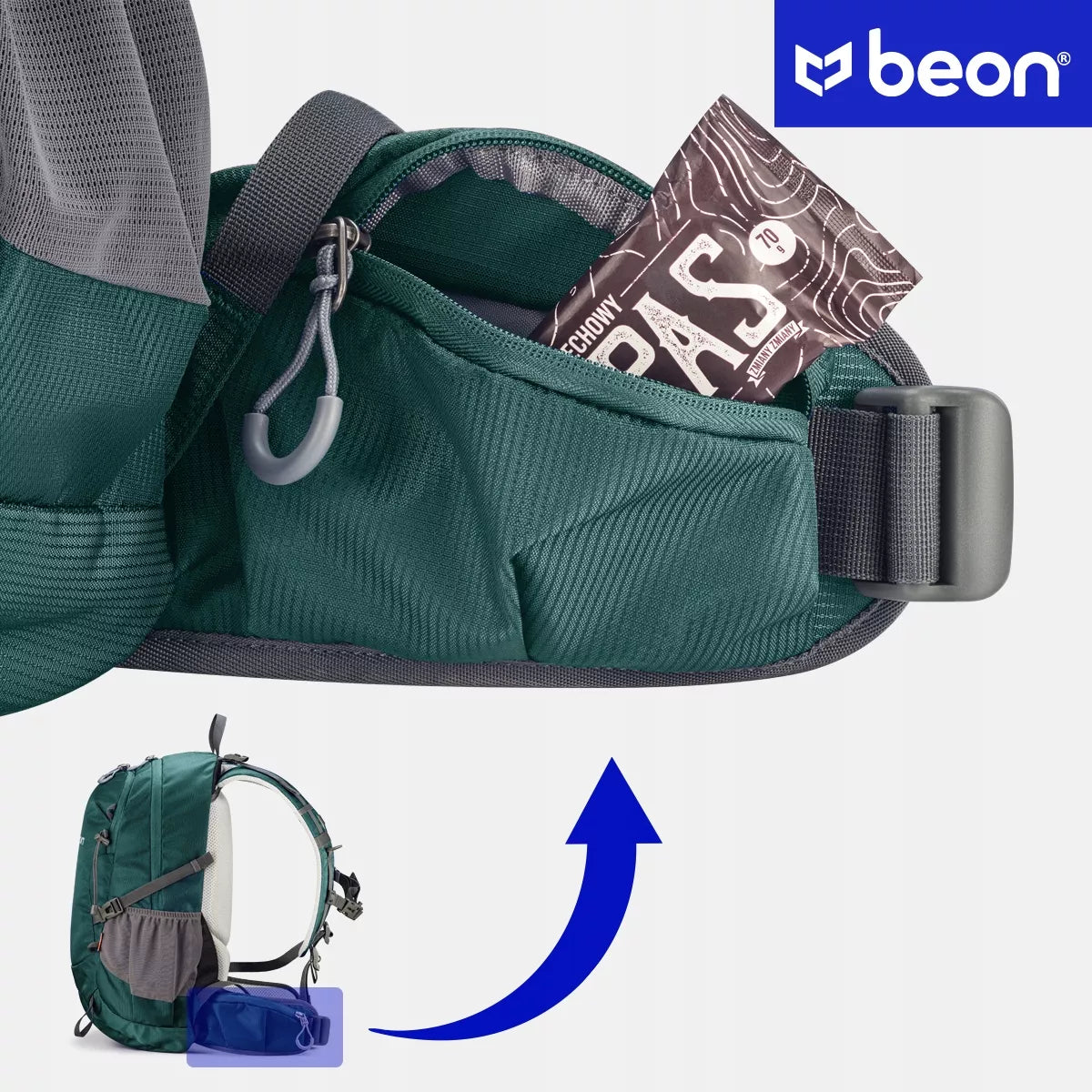 Beon XB540 Seagreen žygio ir trekkingo kuprinė kalnams, 30 l, unisex