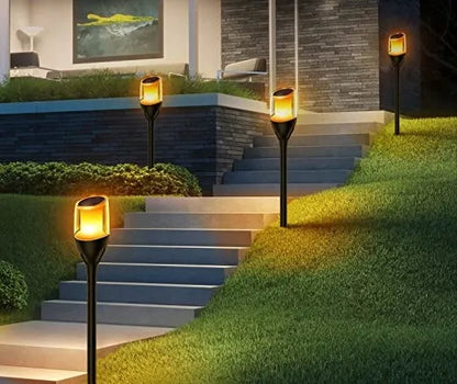 Berge LED saulės energija maitinamas fakelas, sodo dekoratyvinė liepsnos imitacijos lempa
