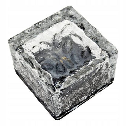 Berge LED saulės energija varomas sodo šviestuvas ledo kubelio formos 7x7 cm, dekoratyvus ir patvarus, juodos spalvos