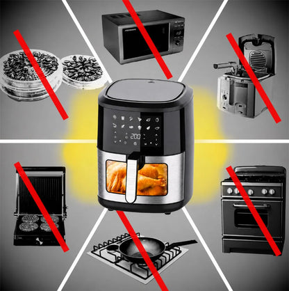 Berialė gruzdintuvė Air Fryer 6L 1500W 12 programų