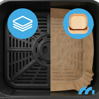 Beriebalė gruzdintuvė MalTec 10l 2000W Air Fryer su langeliu ir padėklais