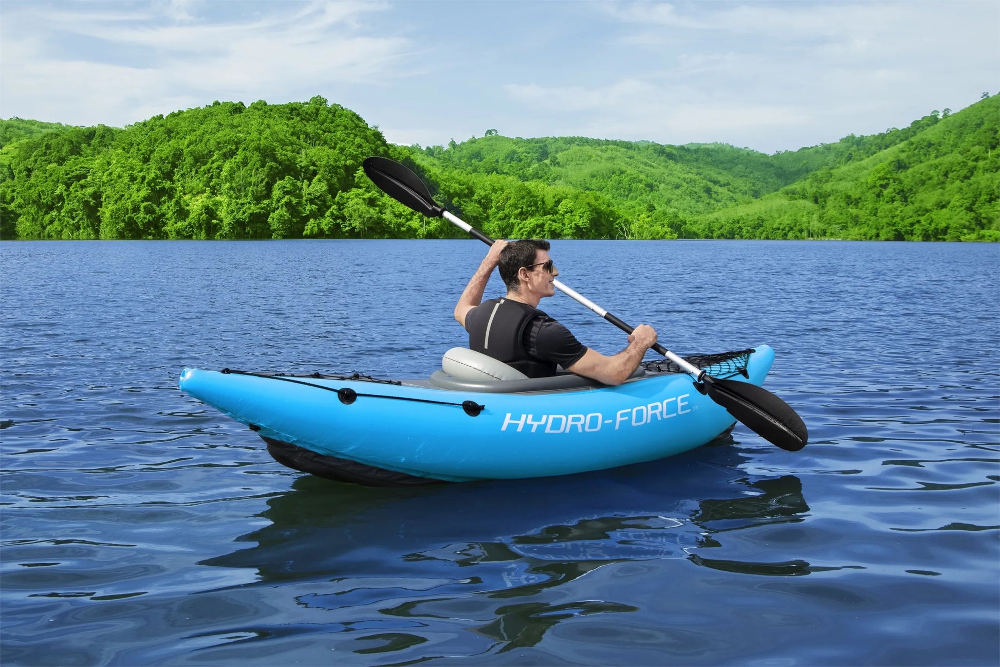 Bestway Hydro-Force Cove Champion X1 pripučiamas baidarė su irklu ir pompa 275cm