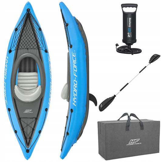 Bestway Hydro-Force Cove Champion X1 pripučiamas baidarė su irklu ir pompa 275cm