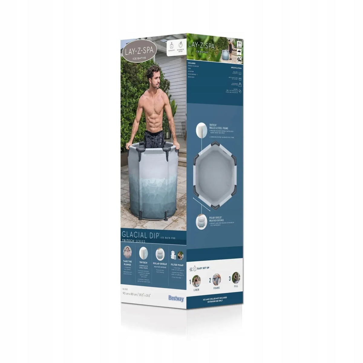 Bestway Lay-Z-Spa GLACIAL DIP ledo vonia grūdinimuisi 80x90 cm