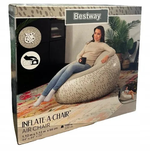 Bestway pripučiamas fotelis 112 x 112 x 66 cm