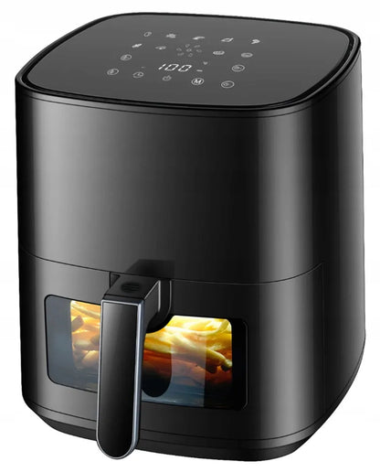 Bežriebė gruzdintuvė Air Fryer 5L, 1500W, 9 programos, galinga