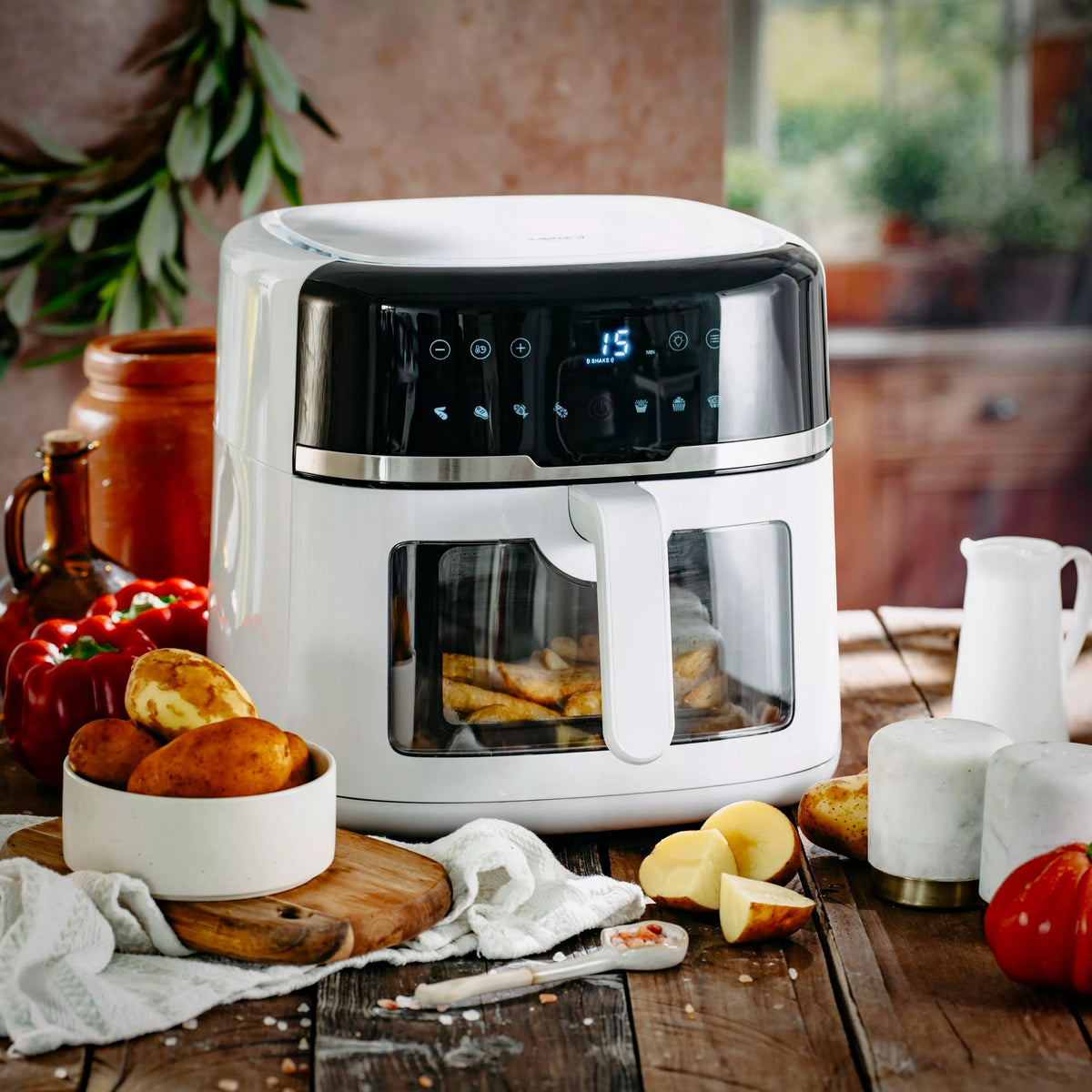 Beztriebė gruzdintuvė „Camry Air Fryer“, 8 l, 2500 W, XXL talpa